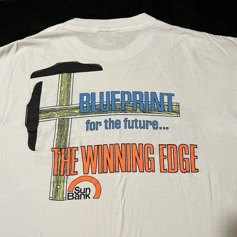 Vintage Tim Allen Home Improvement Shirt 1980s 90s USA Large White Single Stitch